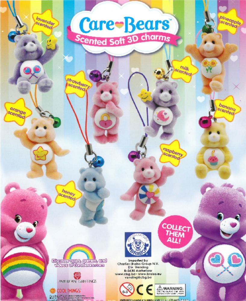 care bears scented soft 3d charms 50mm capsules care bears scented soft 3d charms 50mm capsules