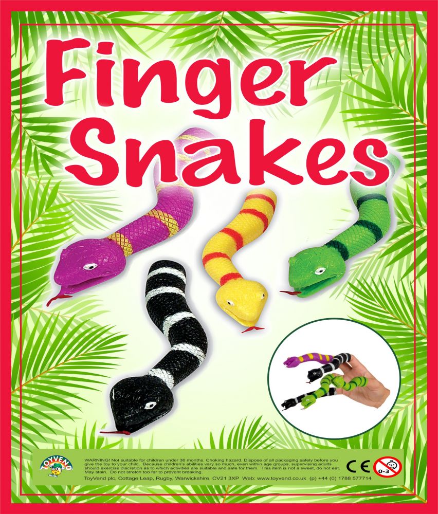 Finger Snakes (50mm) Capsules Toyvend supplier of quality vending
