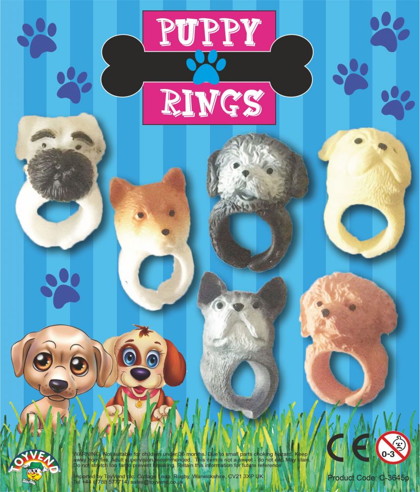 Puppy Rings (50mm) Capsules Toyvend supplier of quality vending