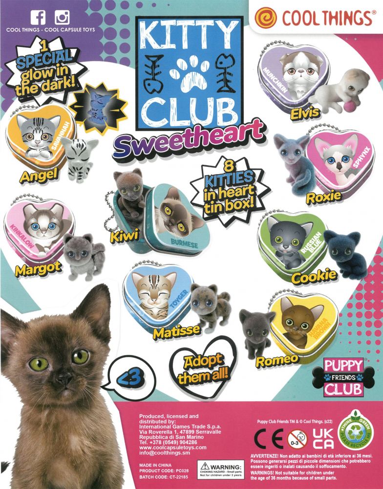 Kitty Club Sweet Hearts (50mm) - Capsules | Toyvend - supplier of ...
